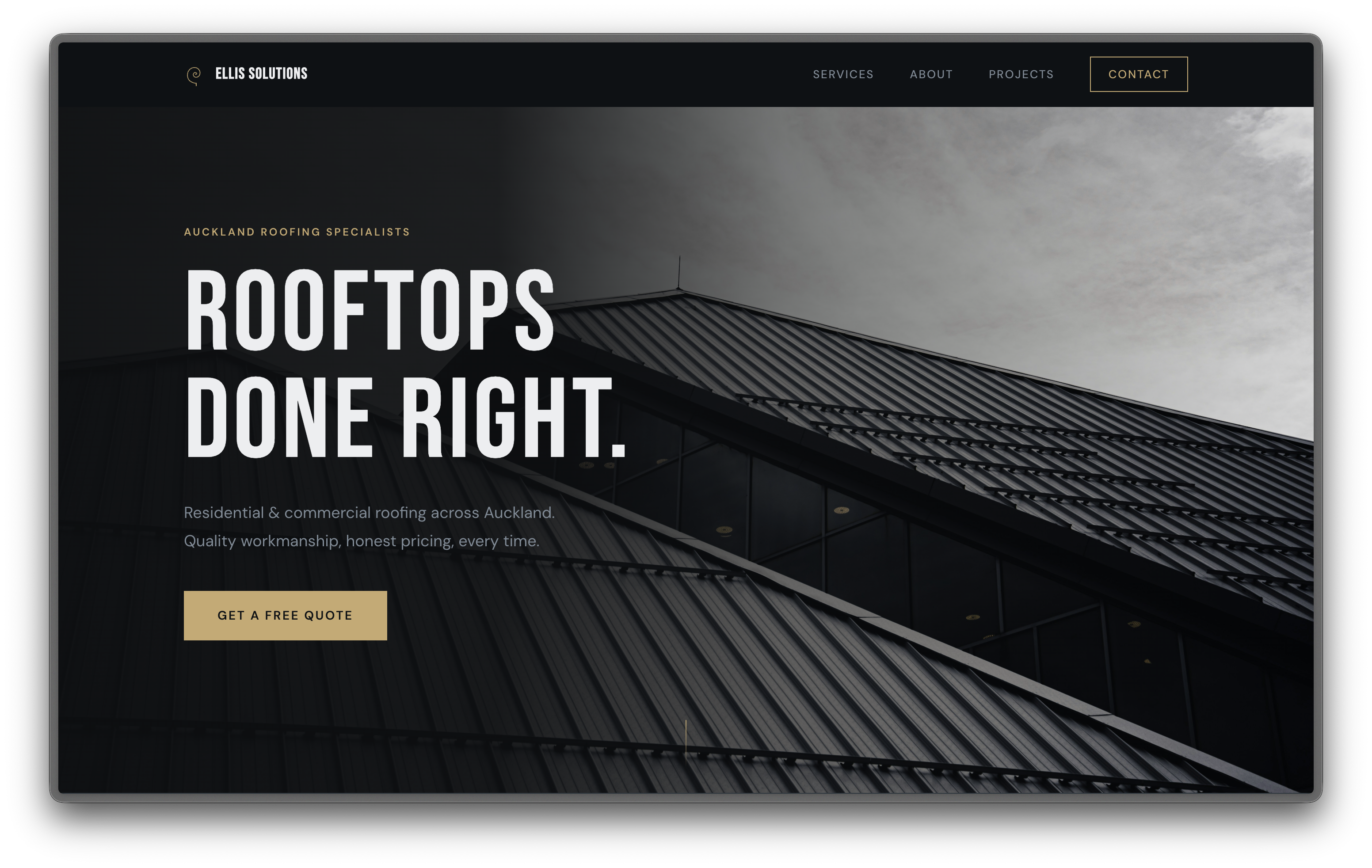 Ellis Solutions website